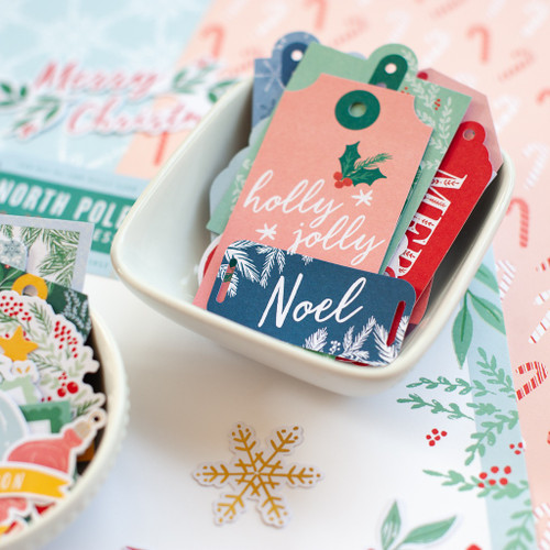 PinkFresh Tag Ephemera Cardstock Die-Cuts-Happy Holidays - PFHP1822 PinkFresh Tag Ephemera Cardstock Die-Cuts-Happy Holidays - PFHP1822