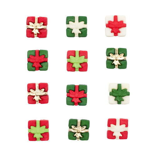 Buttons Galore Christmas Themed Buttons-Santa's Gifts 12/Pkg -CBTP-4838