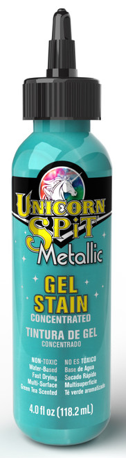 Unicorn Spit Sparkling Wood Stain & Glaze 4oz-Metallic Poseidon - 5775-7005 - 076818007227