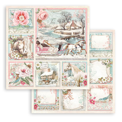 Stamperia Double-Sided Paper Pad 12"X12" 10/Pkg-Sweet Winter, 10 Designs/1 Each SBBL122