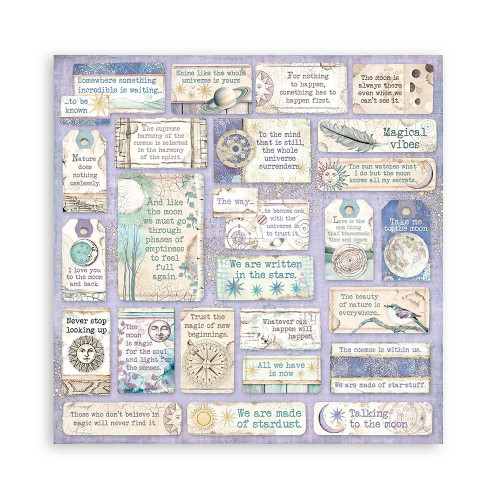 Stamperia Double-Sided Paper Pad 12"X12" 10/Pkg-Cosmos Infinity, 10 Designs/1 Each - SBBL118