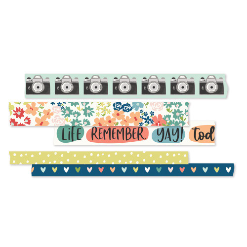 Simple Stories Life Captured Washi Tape 5/PkgIFE18926