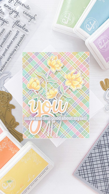 Pinkfresh Studio Hot Foil Plate-Sentiment Suite: You - PF163022 Pinkfresh Studio Hot Foil Plate-Sentiment Suite: You - PF163022