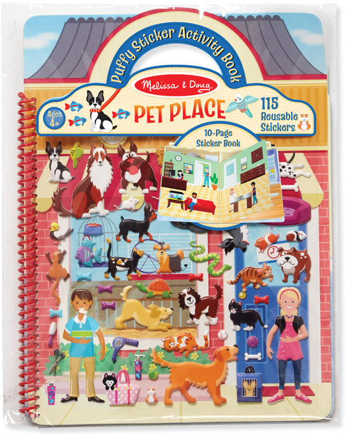 Melissa & Doug Puffy Sticker Activity Book-Pet Place 115 Stickers - MD9429 - 000772094290 Melissa & Doug Puffy Sticker Activity Book-Pet Place 115 Stickers - MD9429 - 000772094290