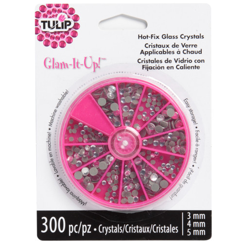Tulip Glam-It-Up! Iron-On Crystals 300/Pkg-Crystal - 23123 - 017754231239