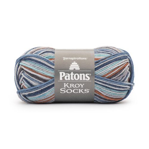 6 Pack Patons Kroy Socks Yarn-Adrift 243455-55750 - 573555150310