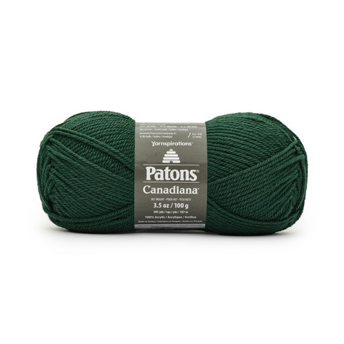 6 Pack - Patons Canadiana Yarn - Solids-Ivy - 244510-10761 - 057355515413