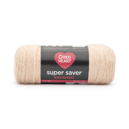 Red Heart Super Saver Brushed Yarn-Biscuit - E309-5032 - 073650061981