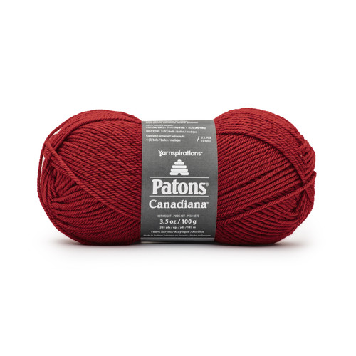 Patons Canadiana Yarn - Solids-Lava Red - 244510-10768 - 057355515482