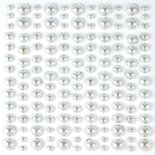 Craft Consortium Essential Adhesive Pearls 143/Pkg-Silver EAPRL003