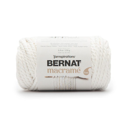 Bernat Macrame Yarn-Natural 166066-66001 - 057355486270