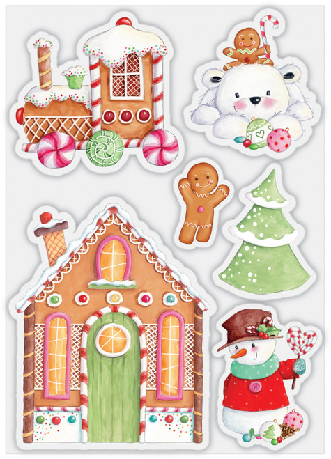Craft Consortium A5 Clear Stamps-Candy, Candy Christmas CSTMP082