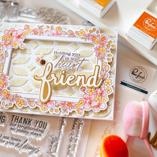 Pinkfresh Studio Hot Foil Plate-Phrase Builder: Hello Hot Foil PF169522