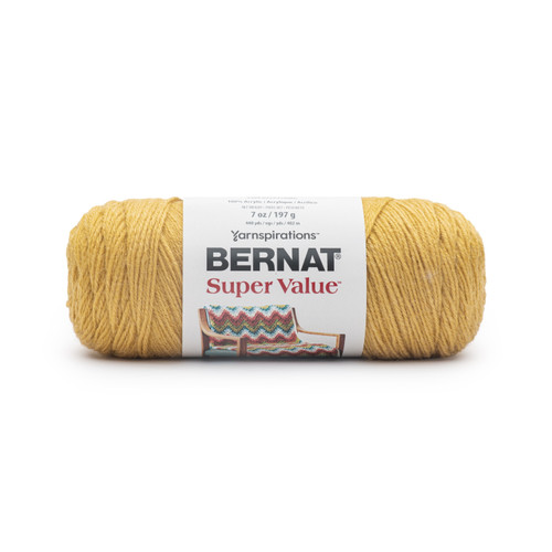 3 Pack - Bernat Super Value Solid Yarn-Curry - 164053-53808 - 057355509160 3 Pack - Bernat Super Value Solid Yarn-Curry - 164053-53808 - 057355509160