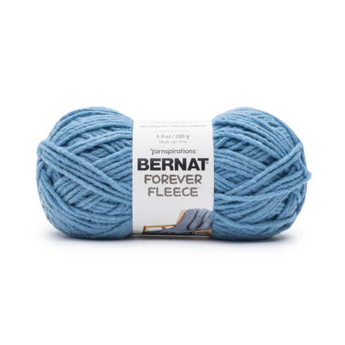 Bernat Forever Fleece Yarn-Ballpoint Blue -166061-61027 - 057355510043