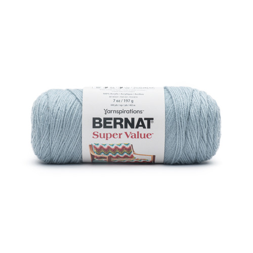 Bernat Super Value Solid Yarn-Cornflower - 164053-53801 - 057355509092 Bernat Super Value Solid Yarn-Cornflower - 164053-53801 - 057355509092