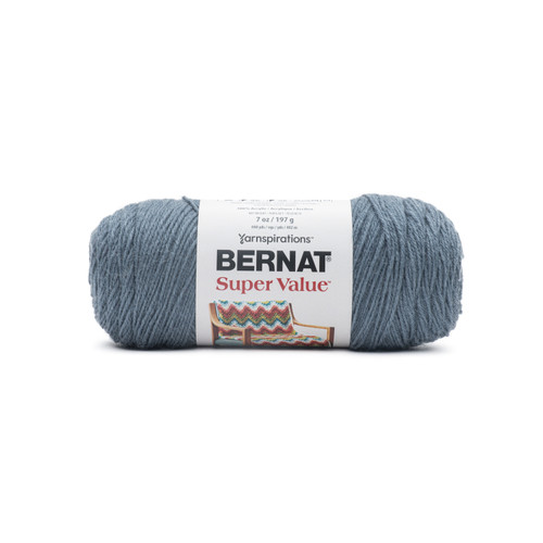 Bernat Super Value Solid Yarn-Colonial Blue - 164053-53802 - 057355509108 Bernat Super Value Solid Yarn-Colonial Blue - 164053-53802 - 057355509108