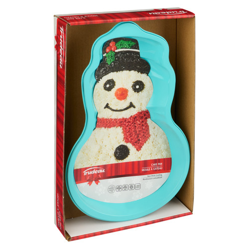 Trudeau Metal Cake Pan-3D Snowman -05121232 - 063562690430
