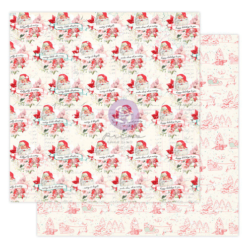 10 Pack Candy Cane Lane Double-Sided Cardstock 12"X12"-Twenty Five, W/Foil Details CAND12-98738 - 655350998738