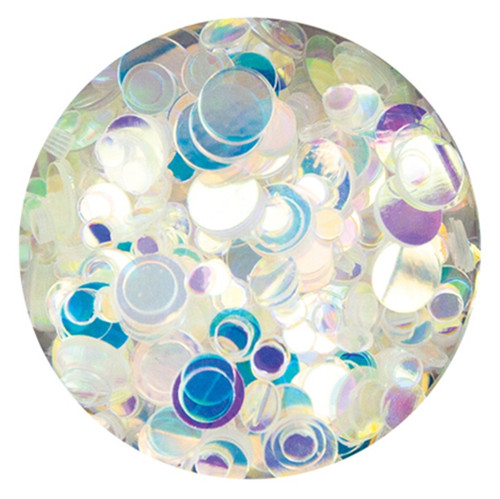 3 Pack Nuvo Pure Sheen Confetti-Iridescent Opal Circles -NSC1076N