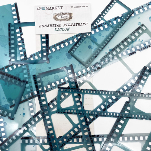 49 And Market Vintage Bits Essential Filmstrips-Lagoon -VBSTRIPS-37773