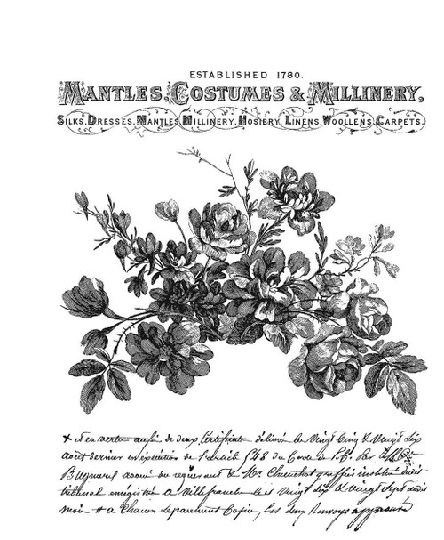 Tim Holtz Cling Stamps 7"X8.5"-Exquisite - CMS-453 - 793888450202