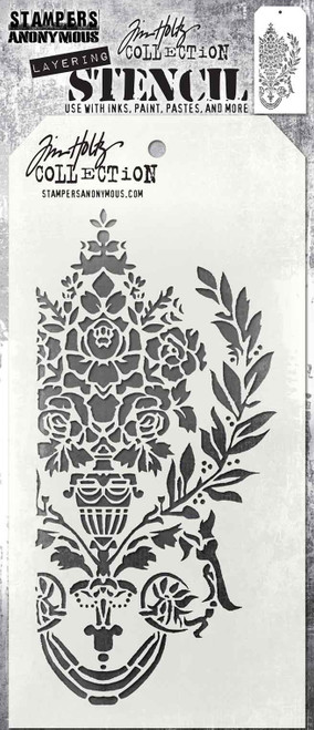 Tim Holtz Layered Stencil 4.125"X8.5"-Crest - THS161 - 793888446205