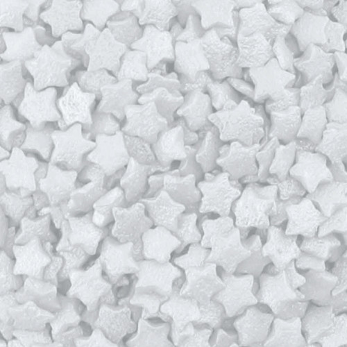 AC Food Crafting Bulk Polished Cut Dough Sprinkles 25lbs-Star White SP11888 - 765468018485