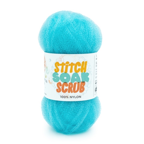 Lion Brand Stitch Soak Scrub Yarn-Turquoise 781-106 - 023032122755