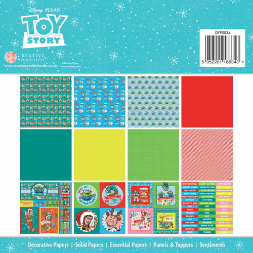 Disney Christmas Card Making Pad 8"X8"-Toy Story DYP0034