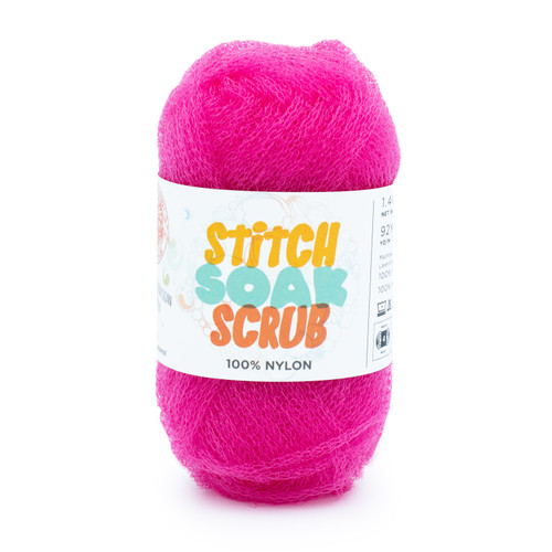 Lion Brand Stitch Soak Scrub Yarn-Cabaret 781-195 - 023032101842