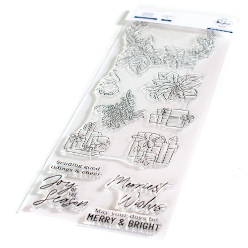 Pinkfresh Studio Clear Stamp Set 4"X12"-Holiday Elements - PF175422 - 736952877185