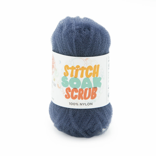 3 Pack Lion Brand Stitch Soak Scrub Yarn-Blue Indigo 781-110 - 023032101880