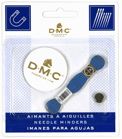 3 Pack DMC Magnetic Needle Minders 2/Pkg-DMC Logo and Skein U1986L3 - 3357995025806