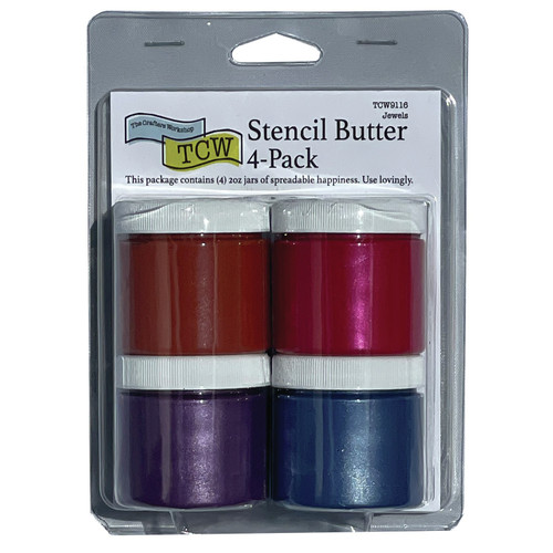 Crafter's Workshop Stencil Butter 2oz 4/Pkg-Jewels TCW9116 - 842254091164