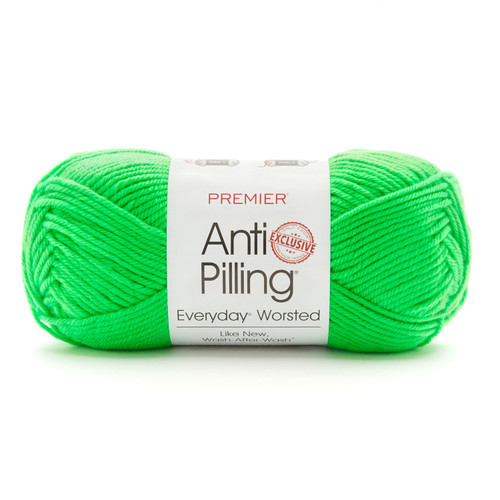 3 Pack Premier Anti-Pilling Everyday Worsted Yarn-Bright Green DN100-98 - 840166821206