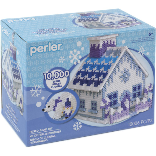 Perler Fused Bead Kit-3D Ice Palace Gingerbread 8054451