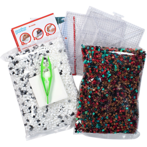 Perler Fused Bead Kit-3D Winter Lodge Gingerbread - 8054450 Perler Fused Bead Kit-3D Winter Lodge Gingerbread - 8054450