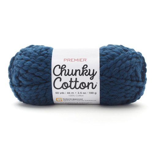 3 Pack - Premier Chunky Cotton Yarn-Navy - 2057-11 - 840166821053