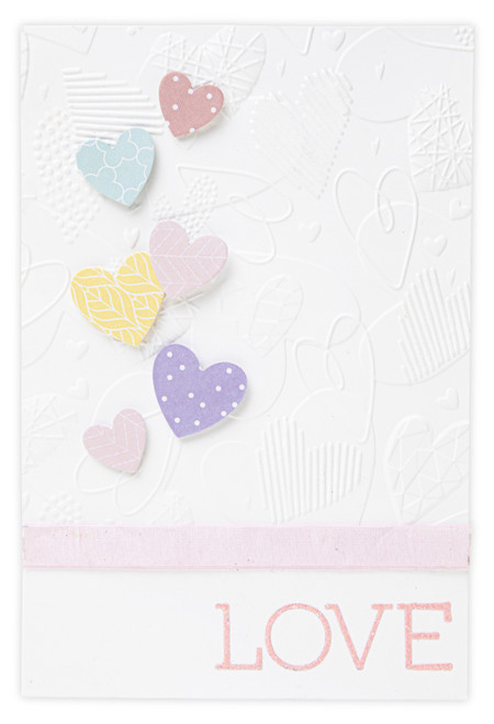 Sizzix 3D Textured Impressions By Kath Breen-Mark Making Hearts -666038