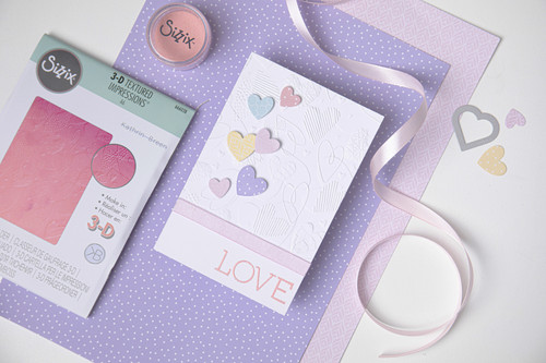 Sizzix 3D Textured Impressions By Kath Breen-Mark Making Hearts 666038