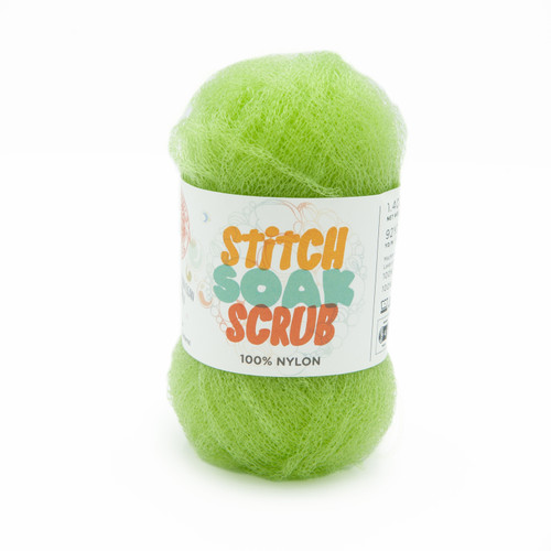 3 Pack Lion Brand Stitch Soak Scrub Yarn-Chartreuse 781-194 - 023032101828