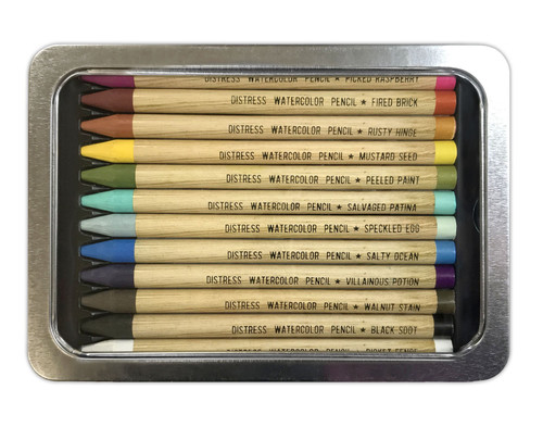 Tim Holtz Distress Watercolor Pencils 12/Pkg-Set 1 - TDH76308