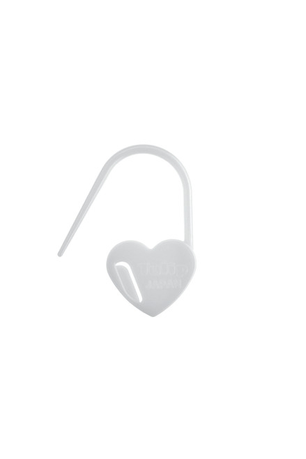 Tulip Stitch Markers 7/Pkg-Heart/White - AC-084E - 846550018177