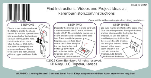 Karen Burniston Dies-Fireplace Pop-Up KBR1210 - 084282634245
