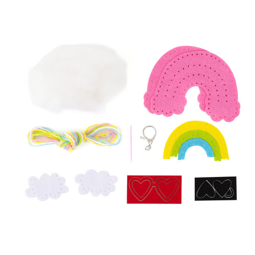 Colorbok Cupid Club Sew Cute Bag Charm-Rainbow -33003319