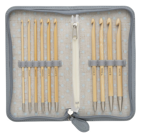 Susan Bates Twist + Lock Deluxe Intchg Crochet Hook Set-Sizes F5/3.75mm to K10.5/6.5mm