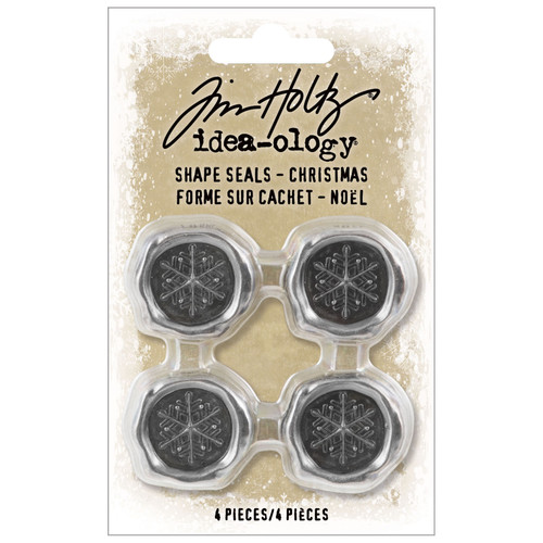 Idea-Ology Metal Shape Seals 4/Pkg-Christmas - TH94293 - 040861942934