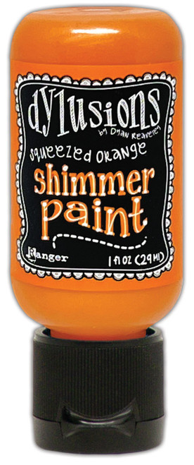 3 Pack Dylusions Shimmer Paint 1oz-Squeezed Orange DYU-81463 - 789541081463