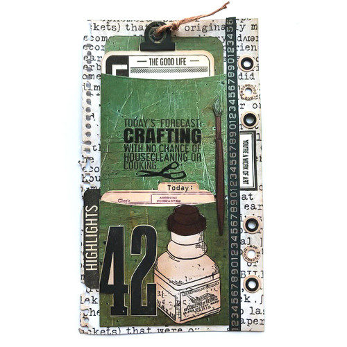 Elizabeth Craft Clear Stamps-Ink W/ Journaing Cards EC-CS280